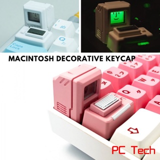 Macintosh Keycap คลาสสิกย้อนยุคแอปเปิ้ล Mac หมวกคีย์บอร์ดน่ารักโปร่งแสง คีย์แคปแมค เป็นแม่เหล็ก เปลี่ยนหน้าได้น่ารักสุดยอดจ้า ABS kaycaps