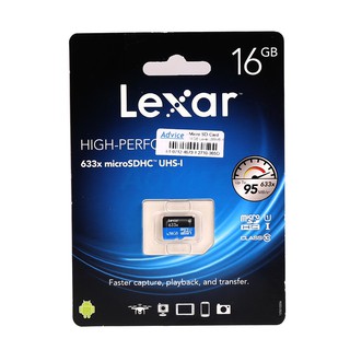 Micro SD 16GB Class10 Lexar (98 MB/s.) No Adapter