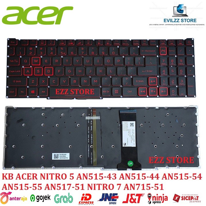 ACER NITRO 5 AN515-43 AN515-44 AN515-44 AN515-54 AN515-55 AN517-51 NITRO 7 AN715-51 PK132K11A00 LG5P