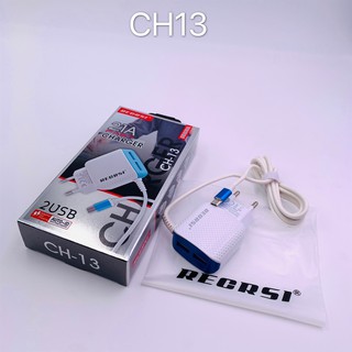 RECRSI CH-13 สายชาร์จพร้อมปลั๊ก 2 USE Charger Set Fast Charging 2.1A สำหรับ Micro