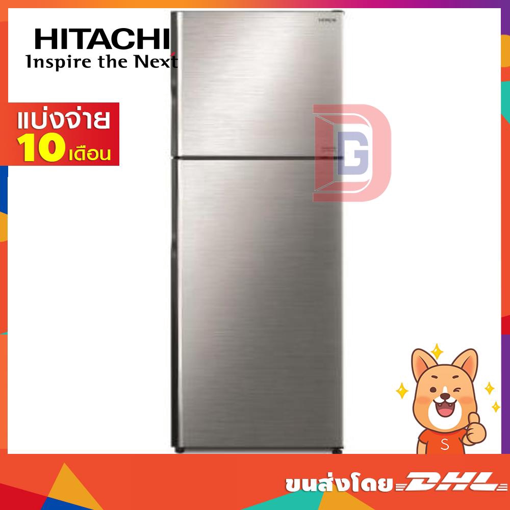 HITACHI ตู้เย็น 2ประตู ขนาด 408ลิตร 14.4คิว สีสแตนเลส รุ่น R-V400PD BSL (16062)