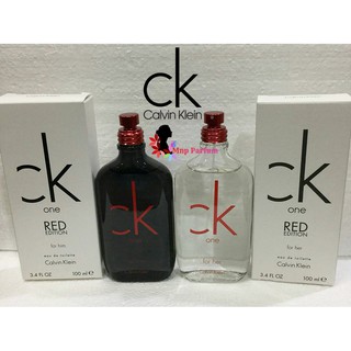 Calvin Klein CK One Red Edition Edt For Her 100 ml. ( Tester Box )