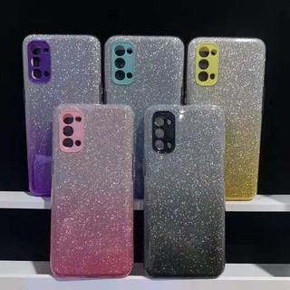 เคสกากเพชร ทูโทน 3ชิ้น รุ่น OPPO Reno5 Reno5pro RealmeC17เสกOPPO ากเพชร