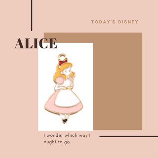 พร้อมส่ง Korea จี้ น้อง Alice สีชมพู