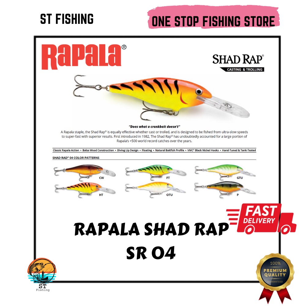 Rapala SHAD RAP SR 04