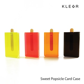 KLEAR กล่องอะคริลิค ใส่นามบัตร ใส่กระดาษโน๊ต ใส่การ์ดต่างๆ รูปไอติม Sweet Popsicle Card Case : K377