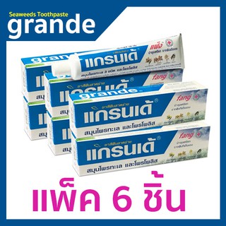 แกรนเด้ / แพ็ค 6 ชิ้น/ ยาสีฟัน ซีวีด ทูธเพสท์ 100 กรัม / grande sea weed propolis