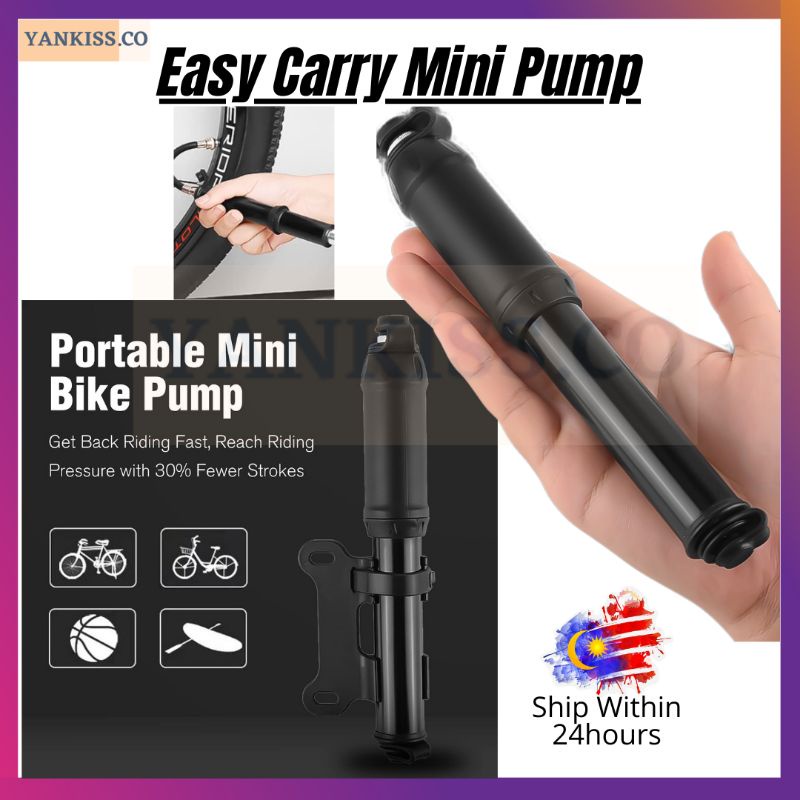 120PSI Bycycle ปั๊มลมง่ายต่อการพกพาปั๊มจักรยาน Ball ปั๊มลอยปั๊มจักรยานปั๊มแรงดันสูง Basikal ปั๊ม Ang