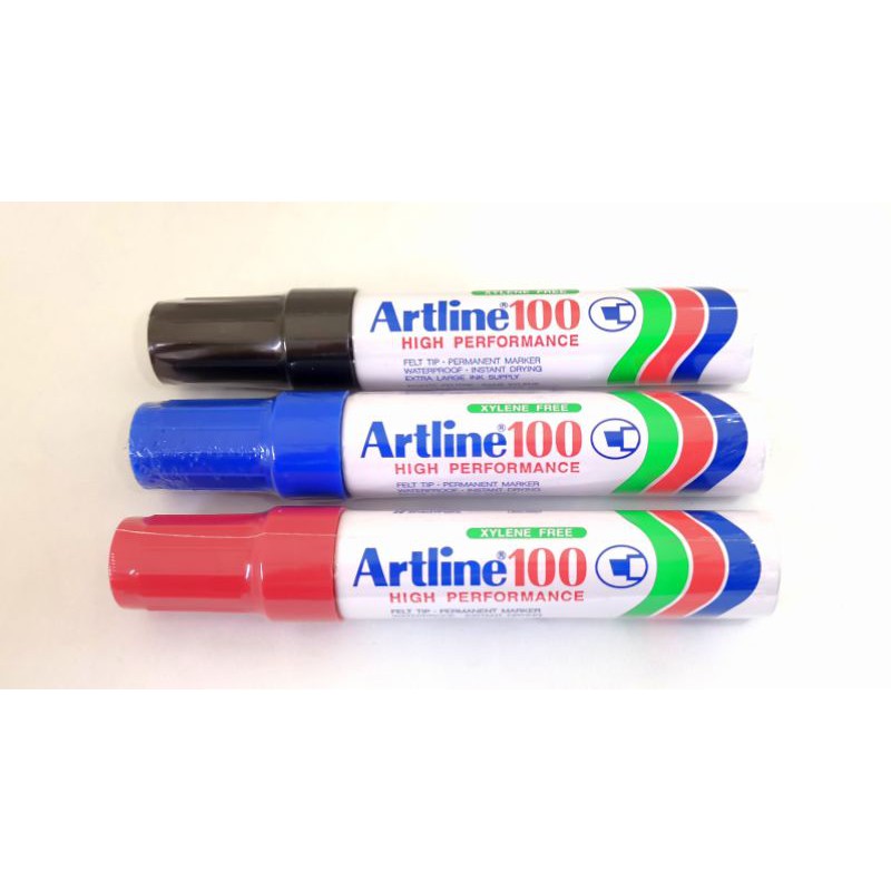 Artline 100 FELT TIP PERMANENT WHITEBOARD MARKER (1 ชิ้น)