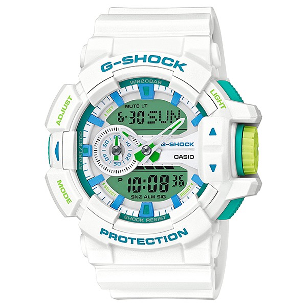 นาฬิกา Casio G-Shock Limited White &amp; mint Green Color series รุ่น GA-400WG-7A ของแท้ รับประกัน1ปี