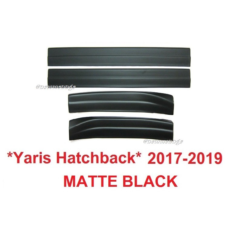 ชายบันไดประตู สคัพเพลท โตโยต้า ยาริส รุ่น 4 5 ประตู 2017 - 2021 Toyota Yaris Hatchback ATIV ดำด้าน คิ้ว กันรอย ชายบันได