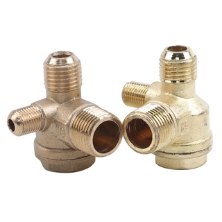 3 Port Check Valve Brass Male Thread Check Valve Connector Tool for Air Compressor