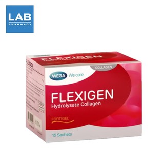 Mega We Care  Flexigen 15x10 g. -  คอลลาเจนชงดื่ม 1 กล่อง บรรจุ 15 ซอง