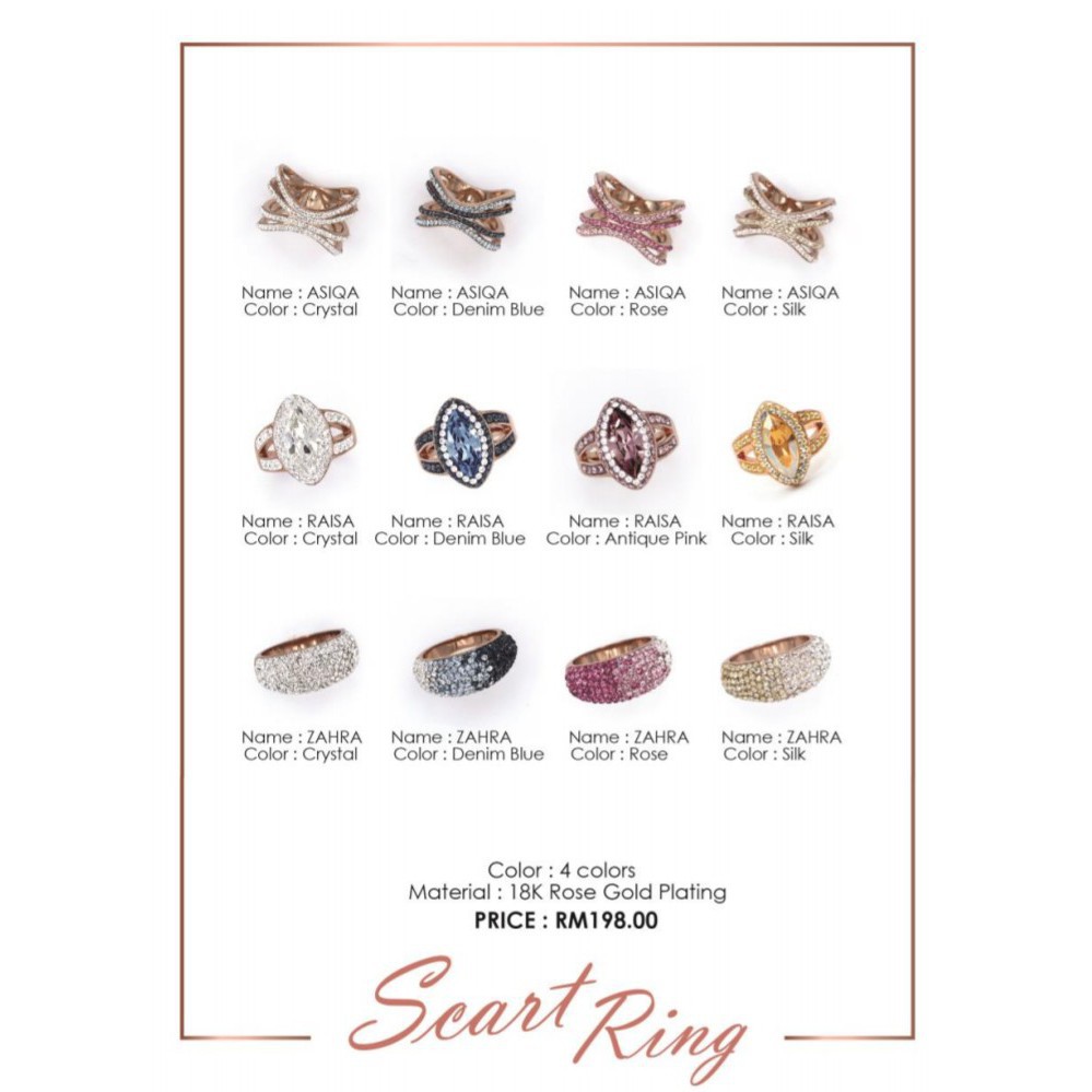 SWAROVSKI SCARF RING BY WIRDORA PART 1