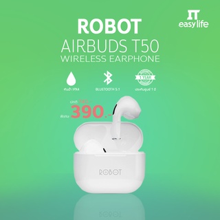 ROBOT Bluetooth Wireless Earphone Airbuds T50