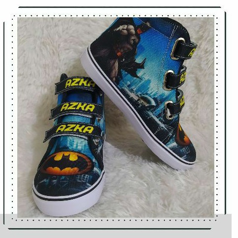 BATMAN CHARACTER CHILDRENS SHOES/CUSTOM CHILDRENS SHOES FREE NAME & PHOTO PRINTING