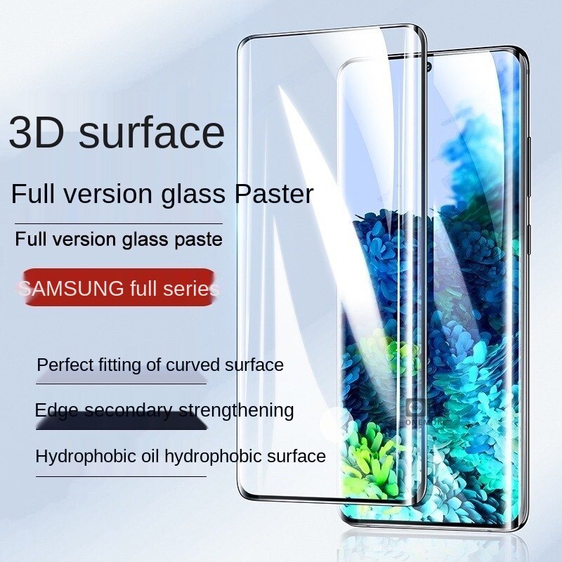 Zhongj ฟิล์มกระจกกันรอยหน้าจอ 3D ทรงโค้งสําหรับ Samsung S10 S9 S8 Plus Note10 Note9 Note8