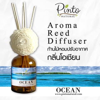 โค้ด 77WUSX ลดทันที15% สูงสุด 30.- PINTONATURAL ก้านไม้หอมปรับอากาศ กลิ่นโอเชียน  Aroma Reed Diffuser Ocean