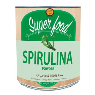 Organic Spirulina ผงสไปรูลิน่า Superfood Powder
