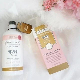 SCENTIO DOUBLE MILK TRIPLE BRIGHT BODY LOTION เซนทิโอ ดับเบิ้ลมิลค์ ทริปเปิ้ล ไวท์ บอดี้ โลชั่น ( 250ml )