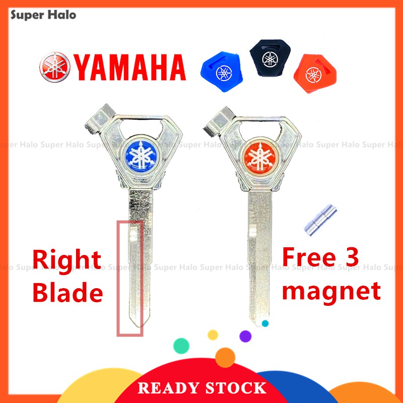 【ใหม่】กุญแจรถจักรยานยนต์ ชนิดโลหะ ฟันกุญแจด้านขวา สำหรับ YAMAHA