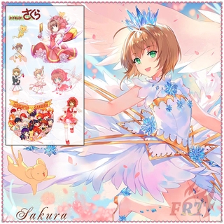 ✿ Card Captor SAKURA - Anime Mini Temporary Tattoo สติ๊กเกอร์ ✿ 1Sheet Kinomoto Sakura Waterproof Tattoos for Sexy Arm Clavicle Body Art Hand Foot