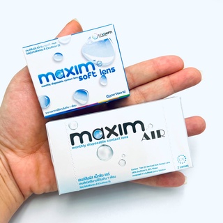 Maxim Soft Lens เลนส์ใสรายเดือน [-0.75 to -10.00] [สอบถามค่าสายตาในแชทก่อนได้ค่ะ]