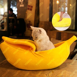 YUANTA ที่นอนสุนัข/แมว รูปทรงกล้วยหอม อุปกรณ์สัตว์เลี้ยง Pets Bed Banana