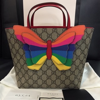 New Gucci kid tote ปีกผีเสื้อสีสวยเด่นมาก