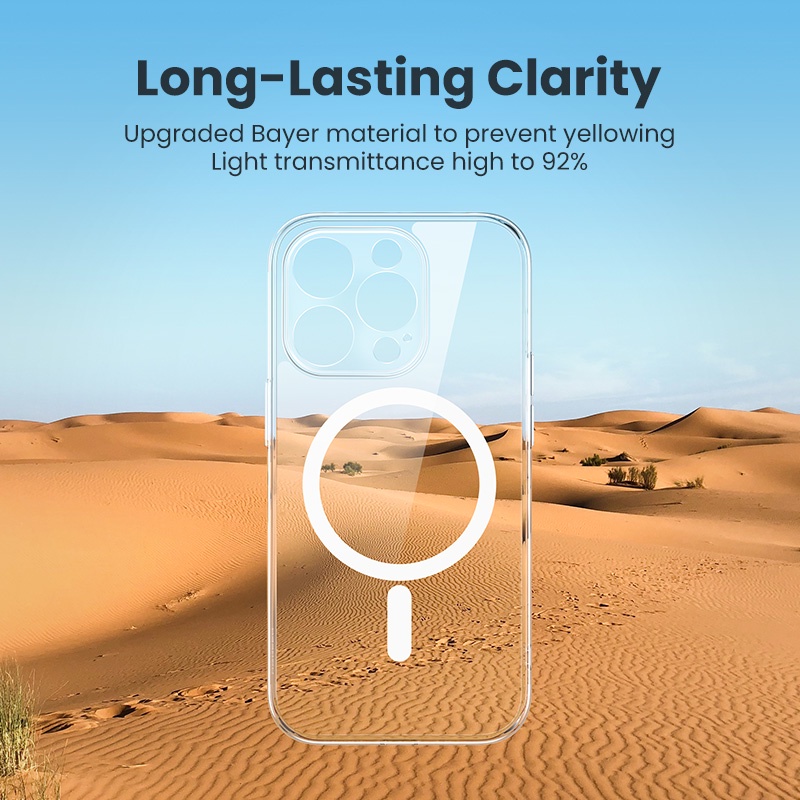 UGREEN Case สำหรับ iPhone 14 series Classy Clear Magnetic Protective Case for iPhone 14 series