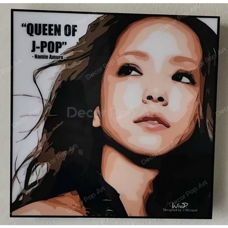 DECOR POP ART Namie Amuro รูปแต่งบ้าน home decor รูปแต่งผนัง ของแต่งบ้าน แต่งคอนโด แต่งร้าน รูปภาพ รูปวาด Jpop J-Pop