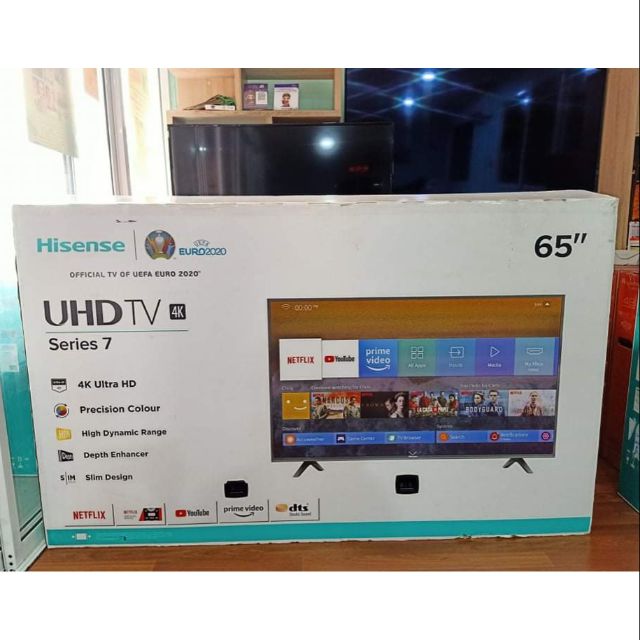 TV Hisense  65 นิ้ว UHD LED (4K, Smart) รุ่น 65B7100UW Grade B สินค้าตัวโชว์ ประกันเปลี่ยนเครื่องร้าน 3 เดือน