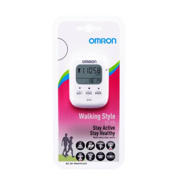 OMRON HJ-325 สีขาว เครื่องนับก้าวเดิน