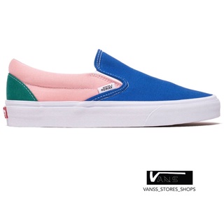 VANS SLIP ON RETRO COURT MULTI TRUE WHITE SNEAKERS สินค้ามีประกันแท้