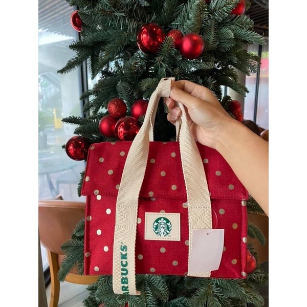 Starbucks cooling bag christmas 2021 กระเป๋าเก็บความเย็น starbucks