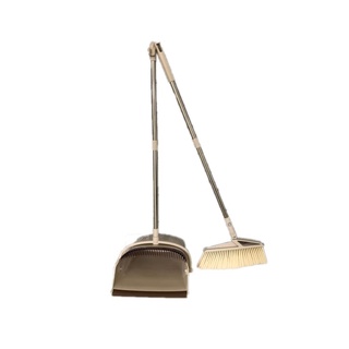 ชุดไม้กวาดพร้อมที่โกยผง สีน้ำตาล ไม้ถูพื้น ไม้รีดน้ำ Broom set with dustpan, brown