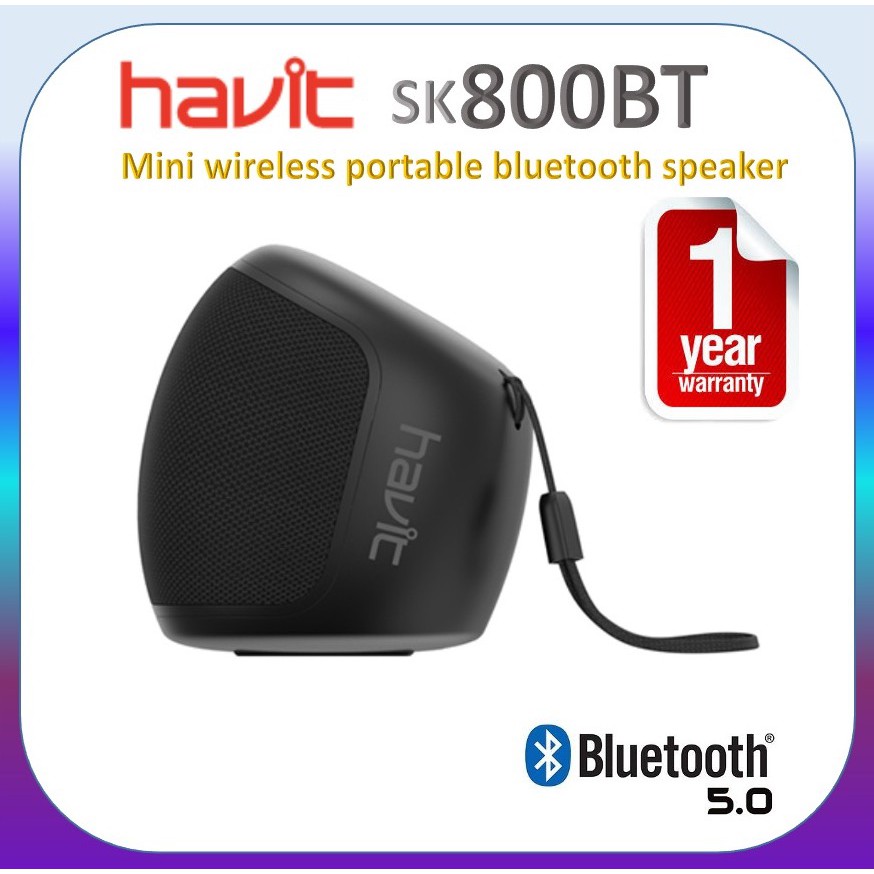 ลำโพง บูลทูธ Havit SK800BT รับประกัน 1 ปี Mini Wireless Portable Bluetooth Speaker ลำโพงบูลทูธ พร้อม
