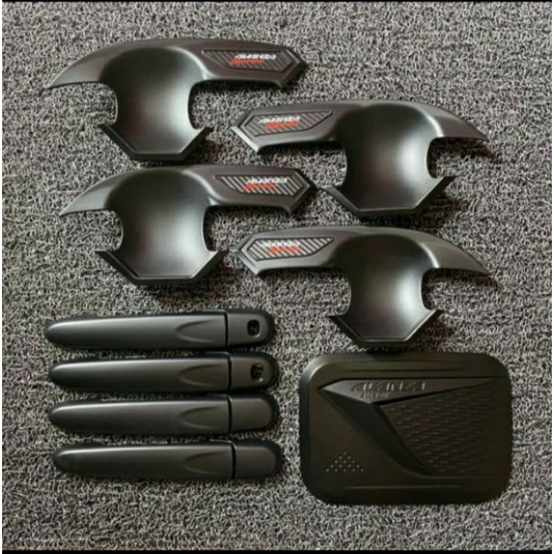 Hitam ใหม่ทั้งหมด avnza/veloz 2012-2021 สีดําด้านนอกฝาถัง handle package