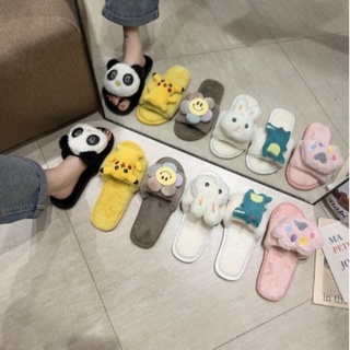 รองเท้าใส่ในบ้าน รองเท้าใส่ในออฟฟิศ รองเท้าขนนุ่ม รองเท้า สไตล์เกาหลี ราคาถูก ถูกที่สุด ‼