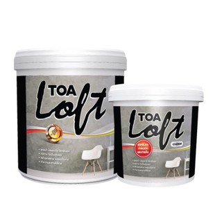 สีปูนฉาบขัดมัน LOFT TOA 10KG