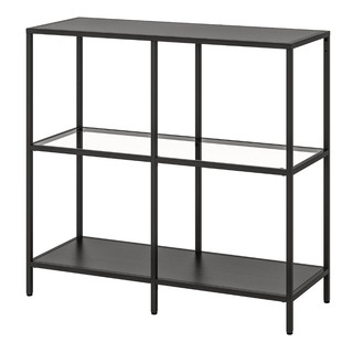 ชั้นวางของIKEAกระจกนิรภัยความกว้าง 100 cm  ความสูง 93 cm Shelving unit