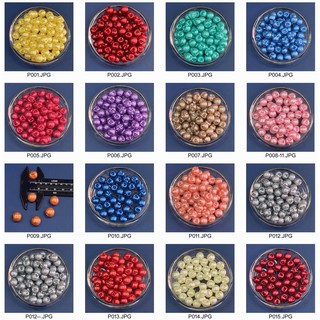 12เม็ด กระดุมมุกขนาด 10.5-11mm Pearl Buttons มี17สี กระดุมแฟชั่น กระดุมเสื้อ