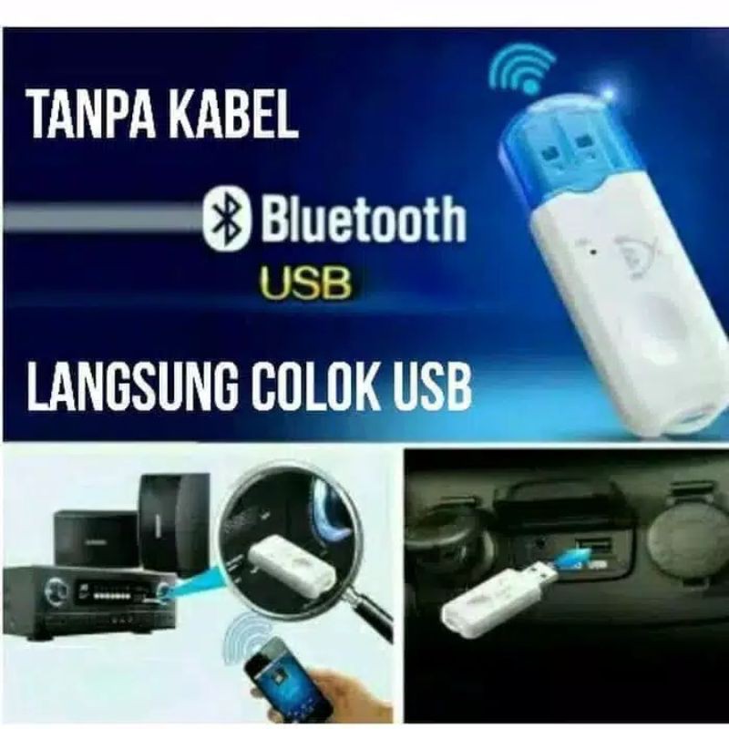 USB Bluetooth Receiver dongle / Bluetooth audio CK06 ปลั๊กตรงพร้อมสาย aux
