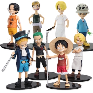 ฟิกเกอร์ One Piece Luffy Sanji Zoro Sabo Ace Usopp Law สําหรับเด็ก โมเดลฟิกเกอร์ PVC One Piece Mankey De Luffy Rorono Asolo Sanji Usoppress Sabo S ขนาด 15 ซม. ของเล่นสําหรับเด็ก