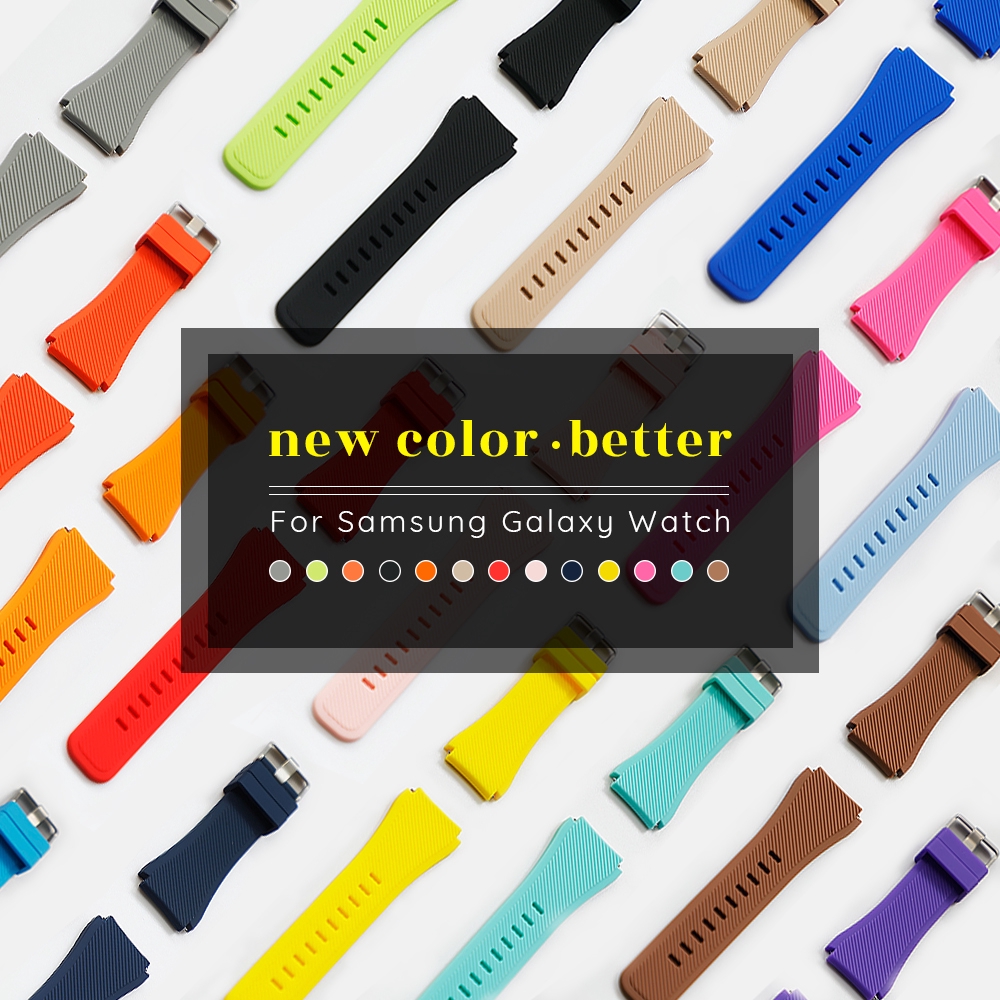 สายรัดสายนาฬิกาซิลิโคนสำหรับ Samsung Gear S3 Classic Frontier 22mm - รูปที่ 5