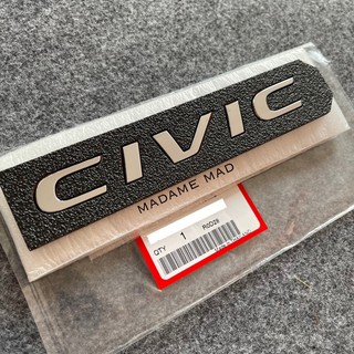 แท้ศูนย์ 💯% โลโก้ CIVIC FC FK 2016-2020 ขนาด 16.5x1.8cm (ARM-75722-TBA-A00)