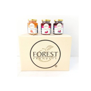 ForestProducts 125g แยมยกลัง จำนวน1ลัง 24ขวด***ขายยกลัง*** ทานกับซีเรียล ทาขนมปัง ท๊อปปิ้งเบเกอรี่ เค้ก ฟิลลิ่งผลไม้