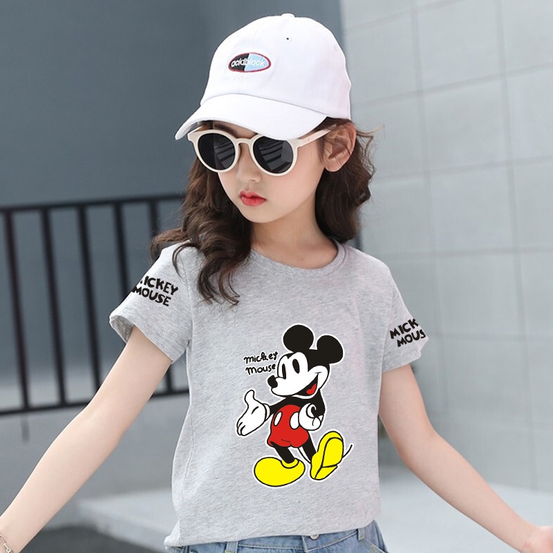 H68 เสื้อืดเด็กแขนสั่งแฟชั่งลายสวยการ์ตูนน่ารัก ใส่ได้ทั้งเด็กชายและเด็กหญิง