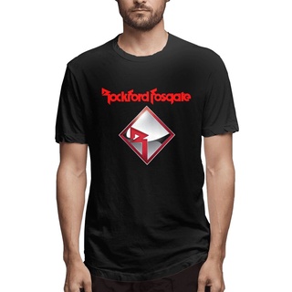 เสื้อยืดครอปพร้อมส่ง เสื้อยืดคอกลม ผ้าฝ้าย 100% พิมพ์ลายโลโก้ Rockford Fosgate ของขวัญวันเกิด KBgnkj15MIadhl27S-5XL