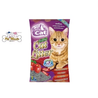 (DB94)Catty Cat ทรายแมว กลิ่นแอปแปิ้ล 5 ลิตร